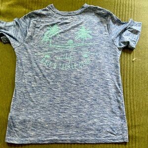 reel life blue t-shirt adult small